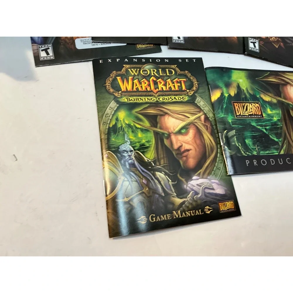 Blizzard World of Warcraft Burning Crusade PC Big Box Game Lot Vintage 2000s